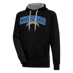 Los Angeles Chargers Antigua Victory Pullover Hoodie Black - NFL