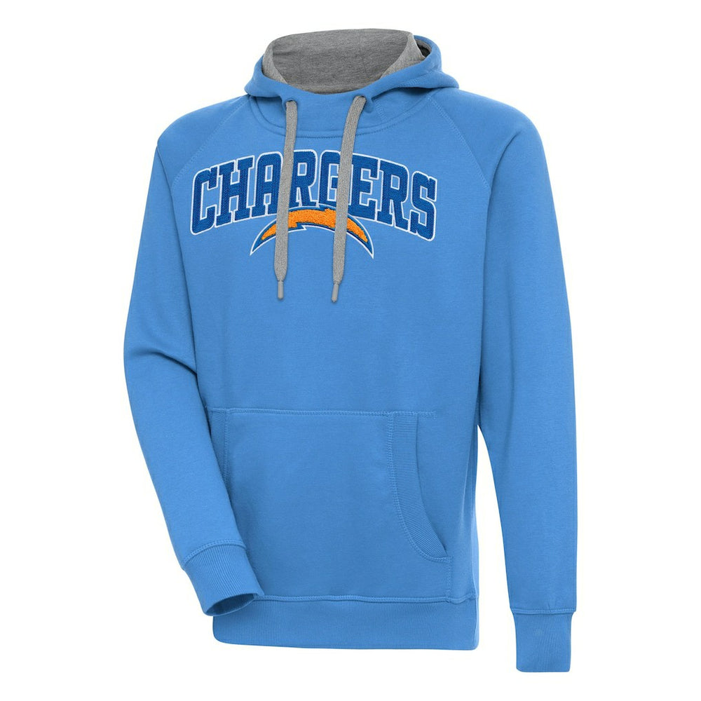 Los Angeles Chargers Antigua Victory Pullover Hoodie Powder Blue - NFL