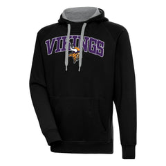 Minnesota Vikings Antigua Victory Pullover Hoodie Black - NFL