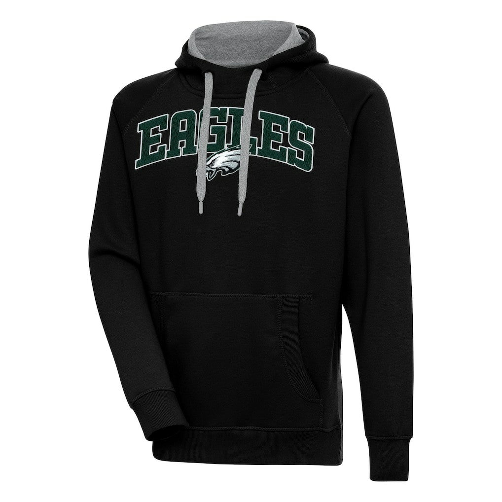 Philadelphia Eagles Antigua Victory Pullover Hoodie Black - NFL