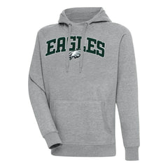 Philadelphia Eagles Antigua Victory Pullover Hoodie Heather Gray - NFL