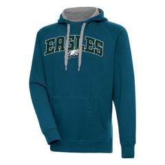 Philadelphia Eagles Antigua Victory Pullover Hoodie Midnight Green - NFL