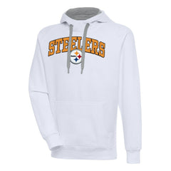 Pittsburgh Steelers Antigua Victory Pullover Hoodie White - NFL