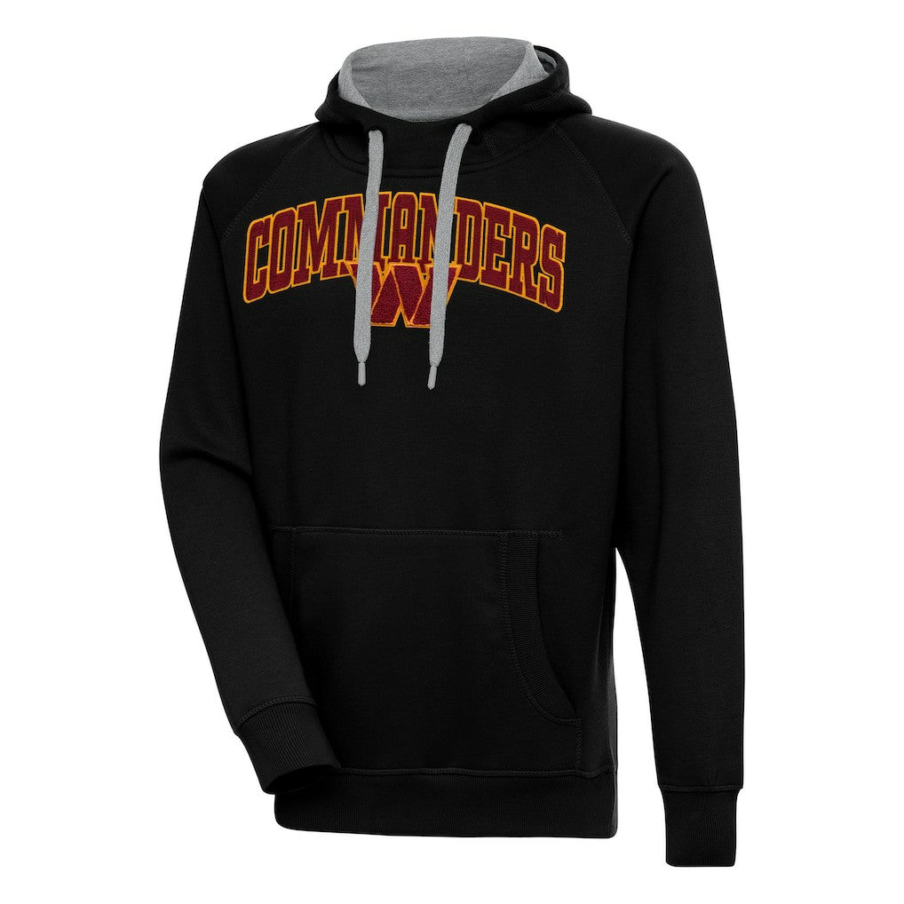 Washington Commanders Antigua Victory Pullover Hoodie Black - NFL