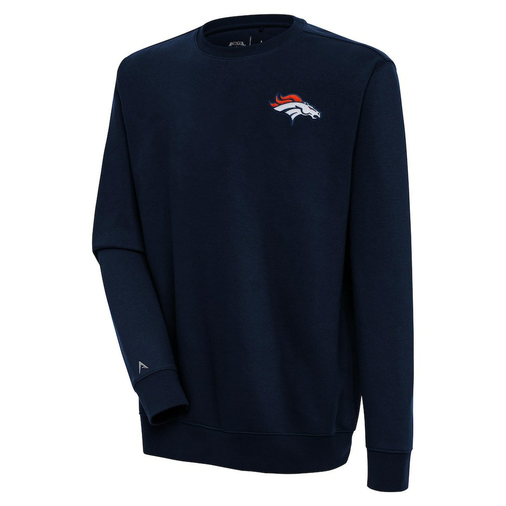 Denver Broncos Antigua Victory Pullover Sweatshirt Navy - NFL