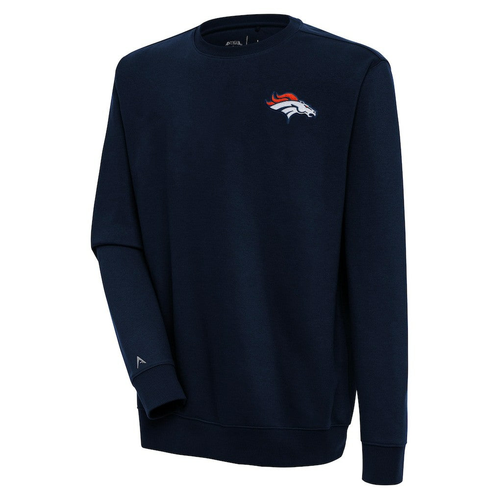 Denver Broncos Antigua Victory Pullover Sweatshirt Navy - NFL