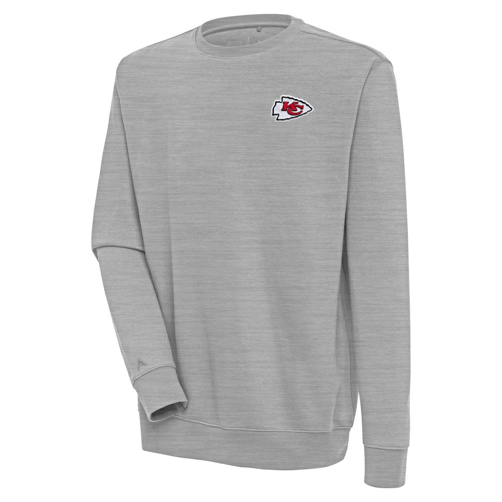 Kansas City Chiefs Antigua Victory Pullover Sweatshirt Heather Gray - NFL