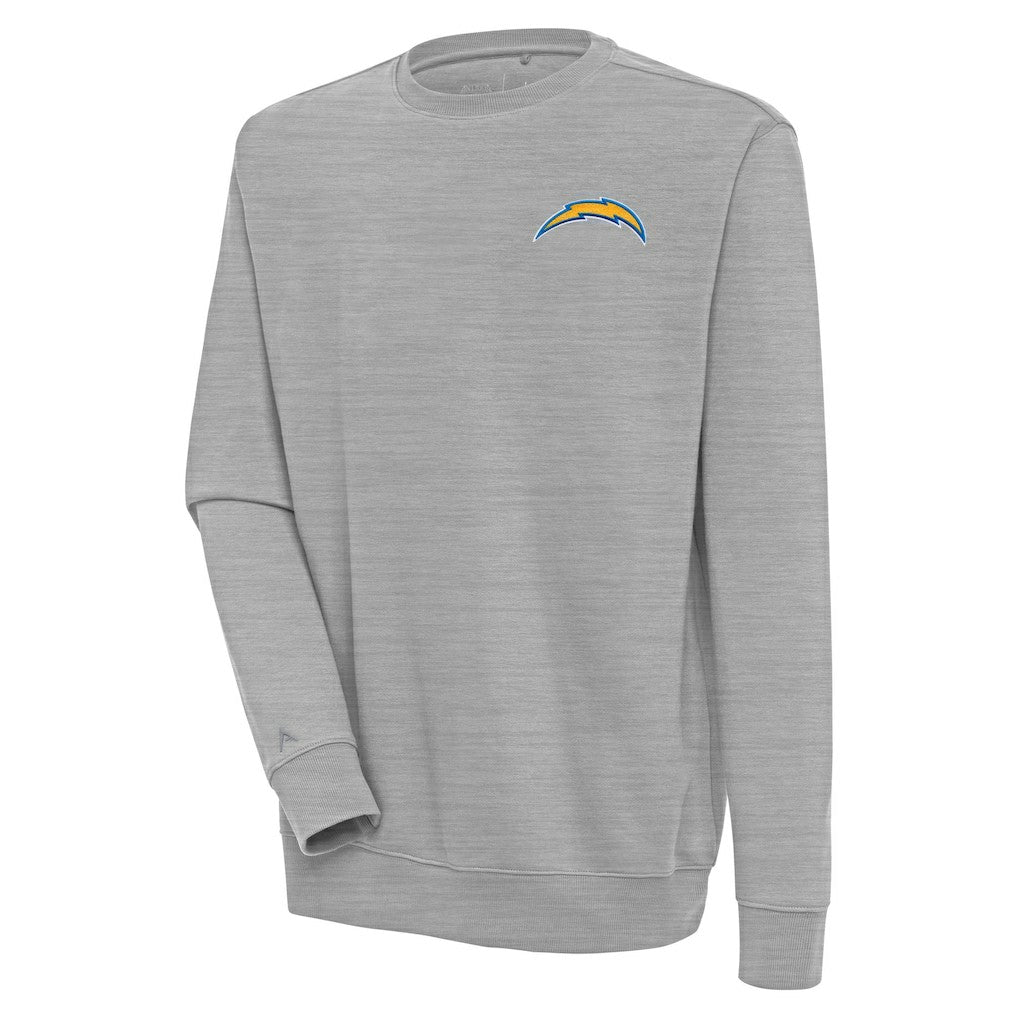 Los Angeles Chargers Antigua Victory Pullover Sweatshirt Heather Gray - NFL