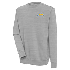 Los Angeles Chargers Antigua Victory Pullover Sweatshirt Heather Gray - NFL
