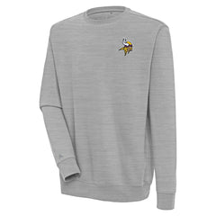 Minnesota Vikings Antigua Victory Pullover Sweatshirt Heather Gray - NFL
