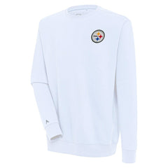 Pittsburgh Steelers Antigua Victory Pullover Sweatshirt White - NFL