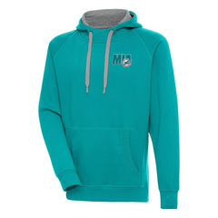 Miami Dolphins Antigua Victory Pullover Hoodie Aqua - NFL