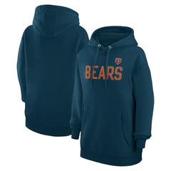 Chicago Bears G-III 4Her by Carl Banks Women's Dot Print Pullover Hoodie Navy - NFL