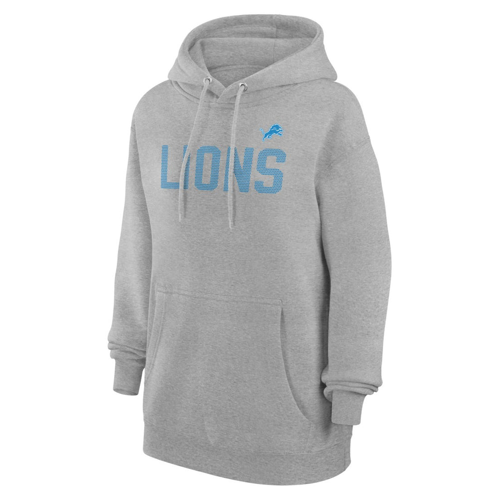 Detroit Lions G-III 4Her by Carl Banks Women's Dot Print Pullover Hoodie Heather Gray - NFL
