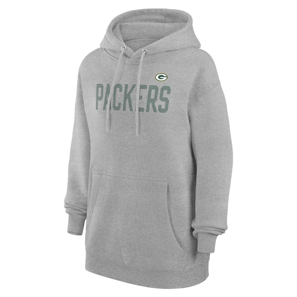 Green Bay Packers G-III 4Her by Carl Banks Women's Dot Print Pullover Hoodie Heather Gray - NFL