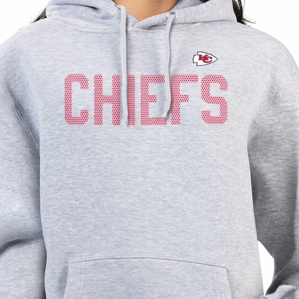 Kansas City Chiefs G-III 4Her by Carl Banks Women's Dot Print Pullover Hoodie Heather Gray - NFL