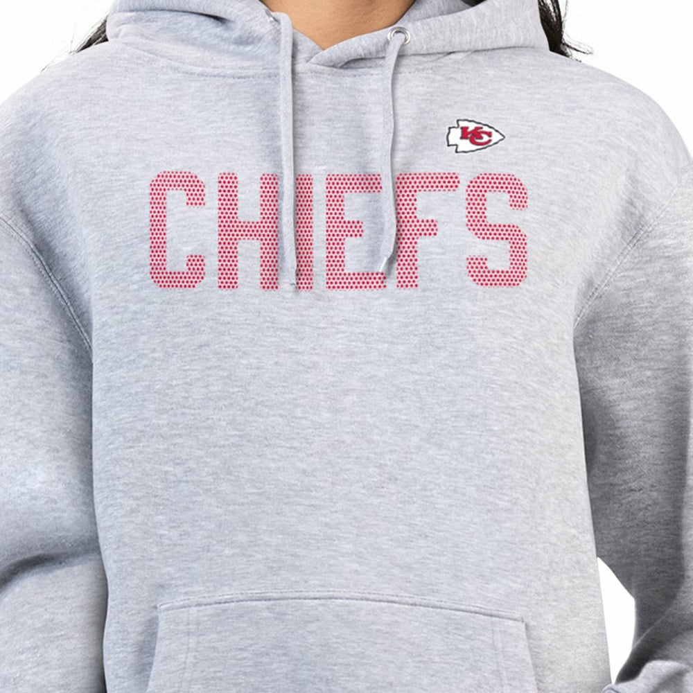 Kansas City Chiefs G-III 4Her by Carl Banks Women's Dot Print Pullover Hoodie Heather Gray - NFL