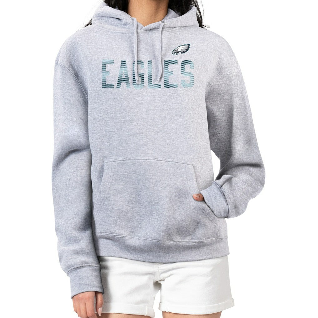 Philadelphia Eagles G-III 4Her by Carl Banks Women's Dot Print Pullover Hoodie Heather Gray - NFL