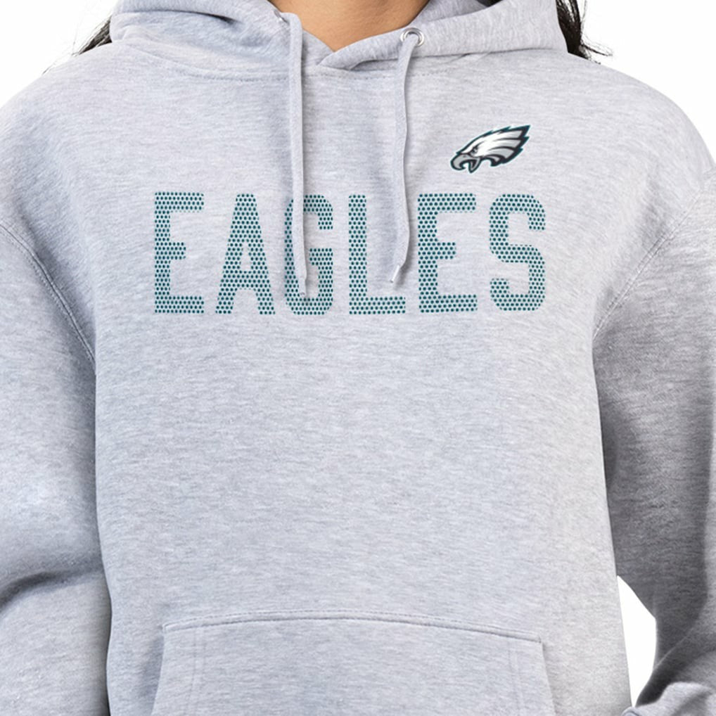 Philadelphia Eagles G-III 4Her by Carl Banks Women's Dot Print Pullover Hoodie Heather Gray - NFL