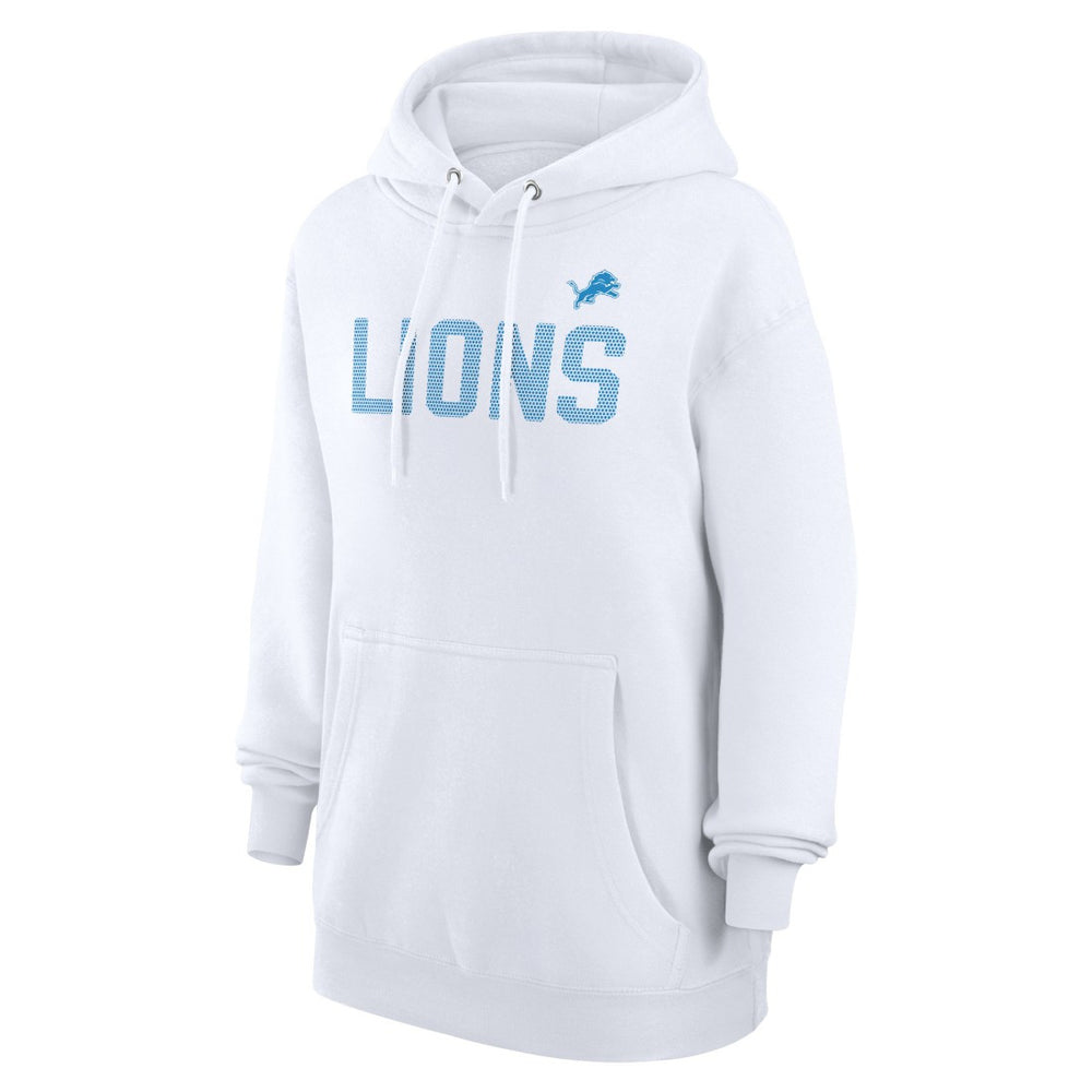 Detroit Lions G-III 4Her by Carl Banks Women's Dot Print Pullover Hoodie White - NFL