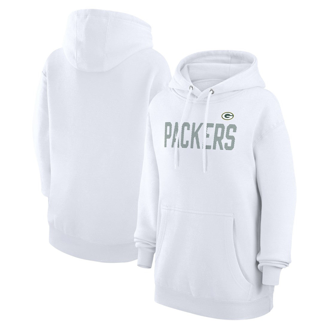 Green Bay Packers G-III 4Her by Carl Banks Women's Dot Print Pullover Hoodie White - NFL