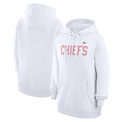 Kansas City Chiefs G-III 4Her by Carl Banks Women's Dot Print Pullover Hoodie White - NFL