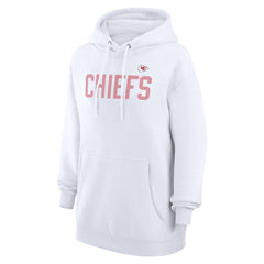 Kansas City Chiefs G-III 4Her by Carl Banks Women's Dot Print Pullover Hoodie White - NFL