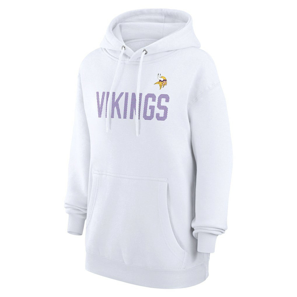 Minnesota Vikings G-III 4Her by Carl Banks Women's Dot Print Pullover Hoodie White - NFL