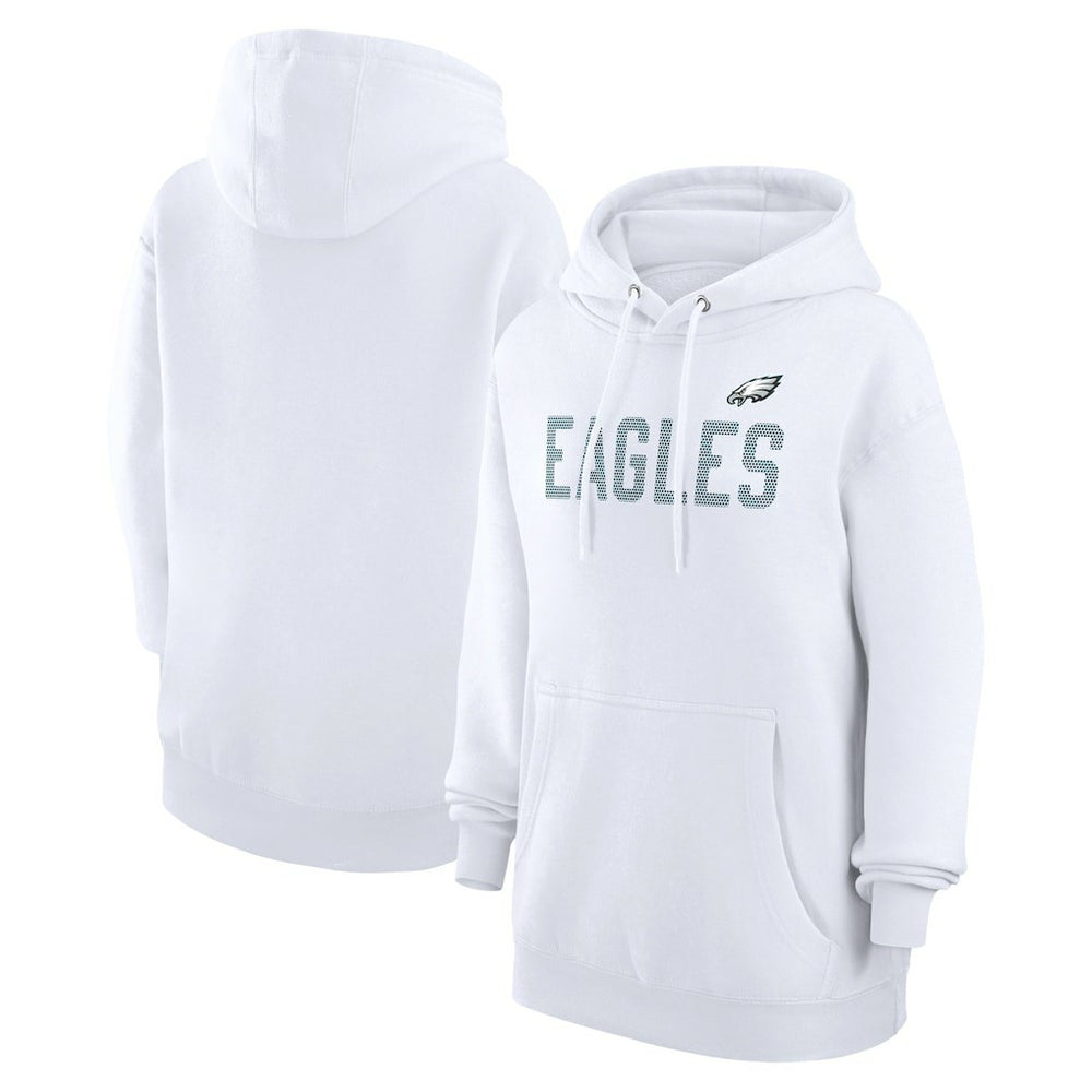 Philadelphia Eagles G-III 4Her by Carl Banks Women's Dot Print Pullover Hoodie White - NFL