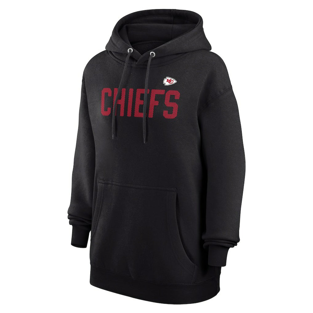 Kansas City Chiefs G-III 4Her by Carl Banks Women's Dot Print Pullover Hoodie Black - NFL