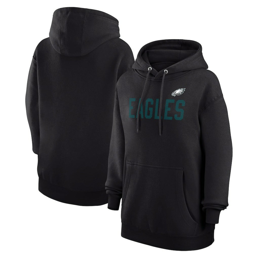 Philadelphia Eagles G-III 4Her by Carl Banks Women's Dot Print Pullover Hoodie Black - NFL