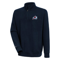 Colorado Avalanche - Antigua Victory Quarter-Zip Pullover Top Navy