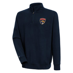 Florida Panthers - Antigua Victory Quarter-Zip Pullover Top Navy