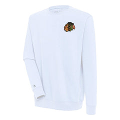 Chicago Blackhawks Antigua Victory Pullover Sweatshirt White