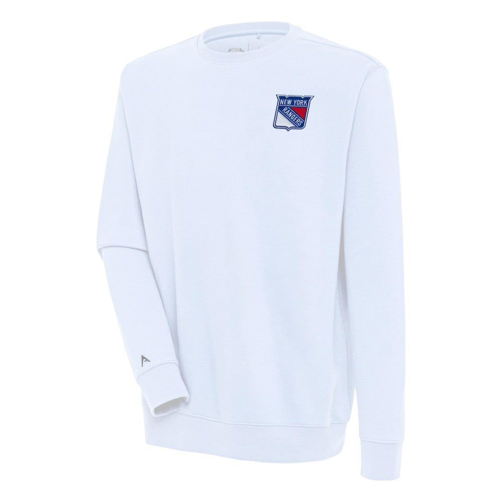 New York Rangers Antigua Victory Pullover Sweatshirt White