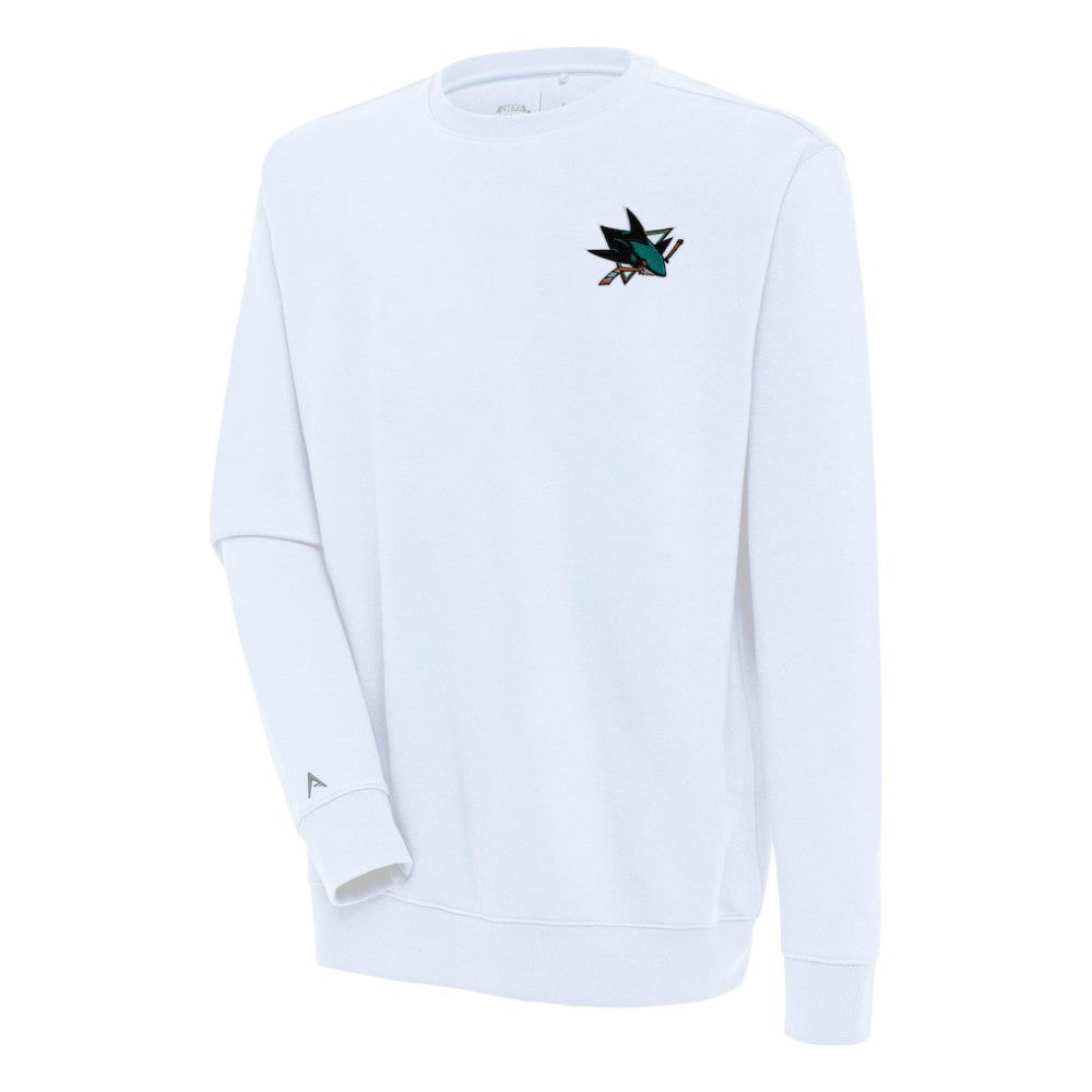 San Jose Sharks - Antigua Victory Pullover Sweatshirt White