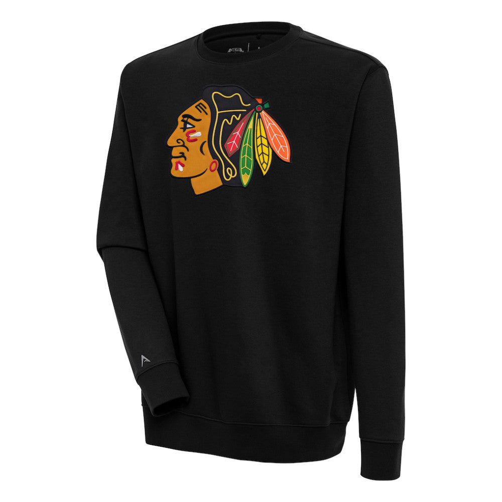 Chicago Blackhawks Antigua Victory Pullover Sweatshirt Black