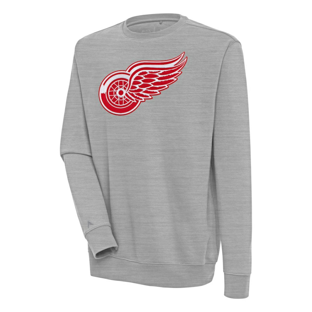 Detroit Red Wings - Antigua Victory Pullover Sweatshirt Heather Gray