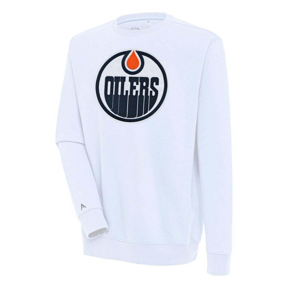Edmonton Oilers - Antigua Victory Pullover Sweatshirt White