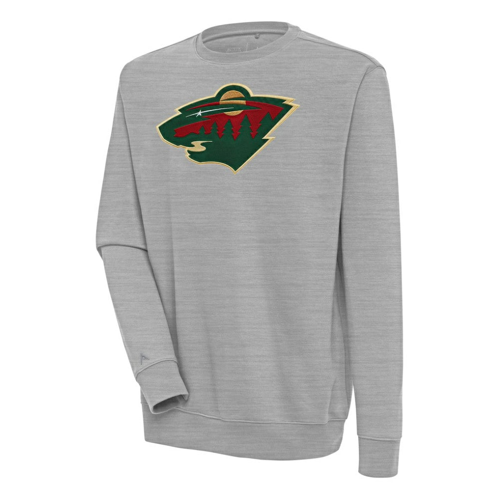 Minnesota Wild - Antigua Victory Pullover Sweatshirt Heather Gray