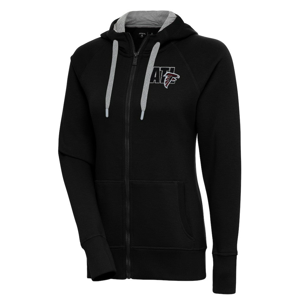 Atlanta Falcons Antigua Women's Victory Full-Zip Hoodie Black - NFL