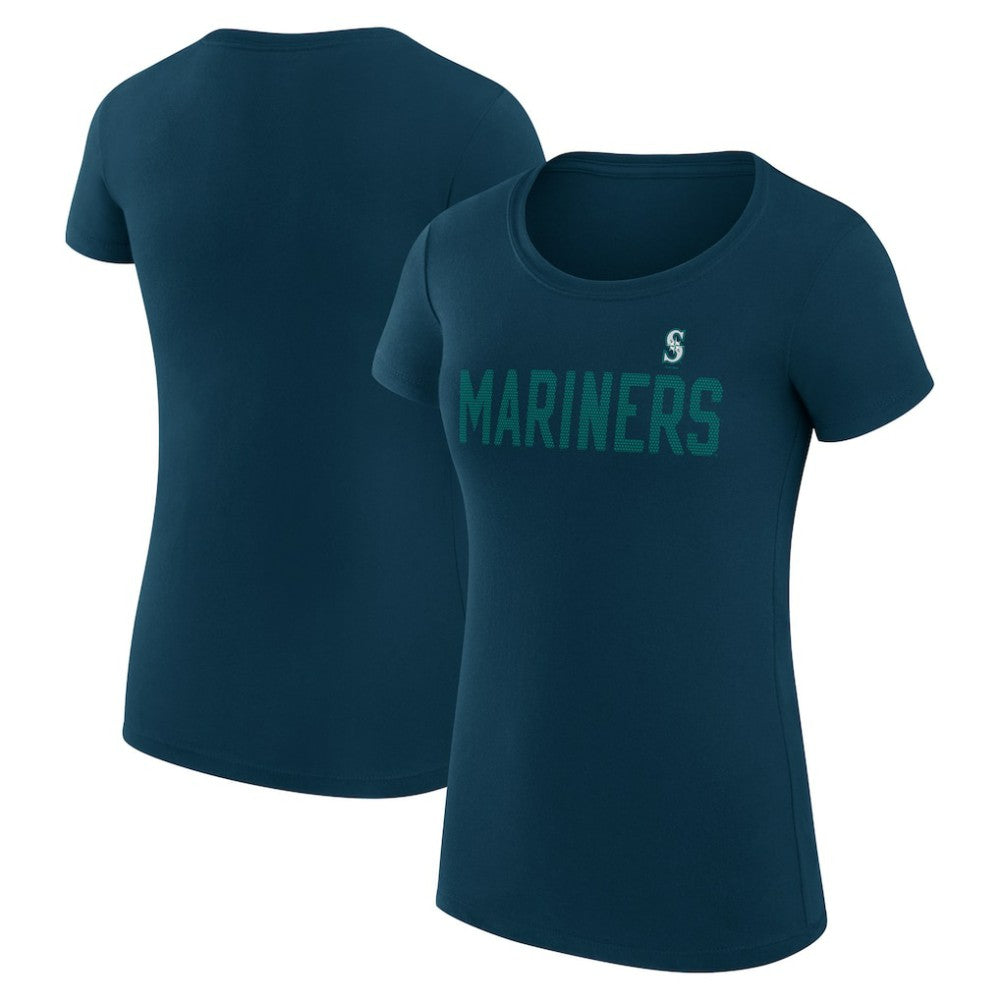 Seattle Mariners G-III 4Her by Carl Banks Women's Super-Slim Fit Lightweight Dot Print T-Shirt Near Me