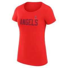 Los Angeles Angels G-III 4Her by Carl Banks Women's Super-Slim Fit Lightweight Dot Print T-Shirt Clearance
