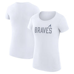 Atlanta Braves G-III 4Her by Carl Banks Women's Super-Slim Fit Lightweight Dot Print T-Shirt discount