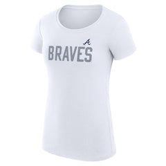 Atlanta Braves G-III 4Her by Carl Banks Women's Super-Slim Fit Lightweight Dot Print T-Shirt discount