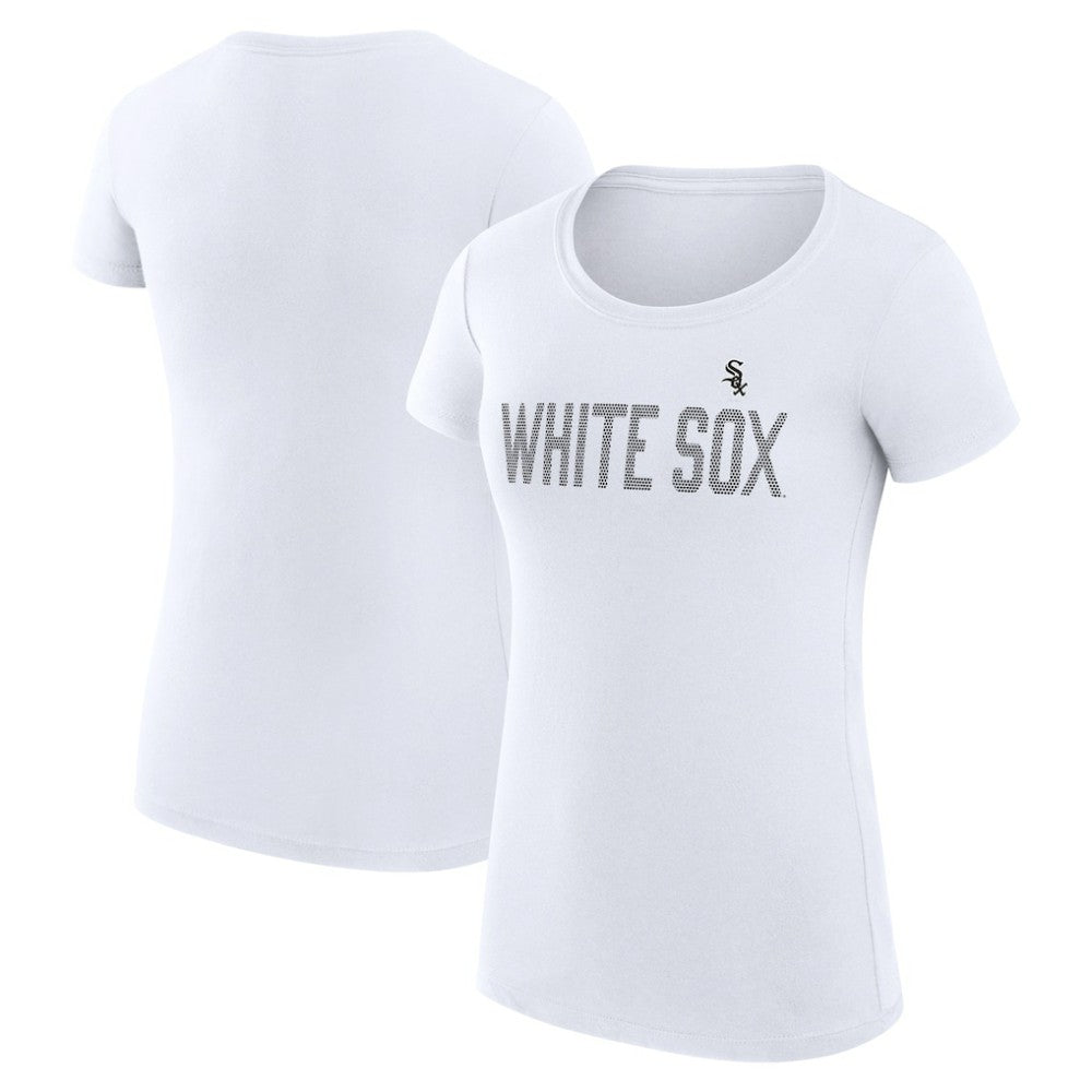 Chicago White Sox G-III 4Her by Carl Banks Women's Super-Slim Fit Lightweight Dot Print T-Shirt for sale