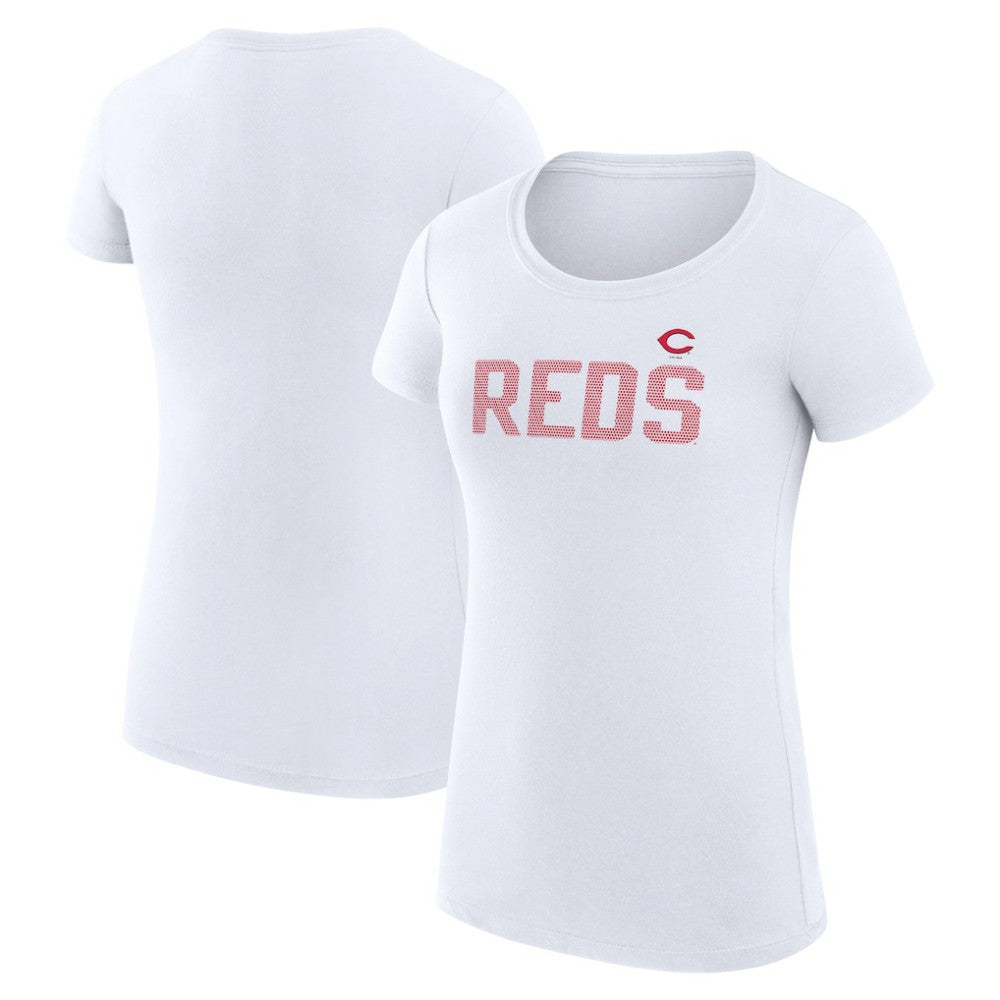 Cincinnati Reds G-III 4Her by Carl Banks Women's Super-Slim Fit Lightweight Dot Print T-Shirt Sale