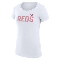 Cincinnati Reds G-III 4Her by Carl Banks Women's Super-Slim Fit Lightweight Dot Print T-Shirt Sale
