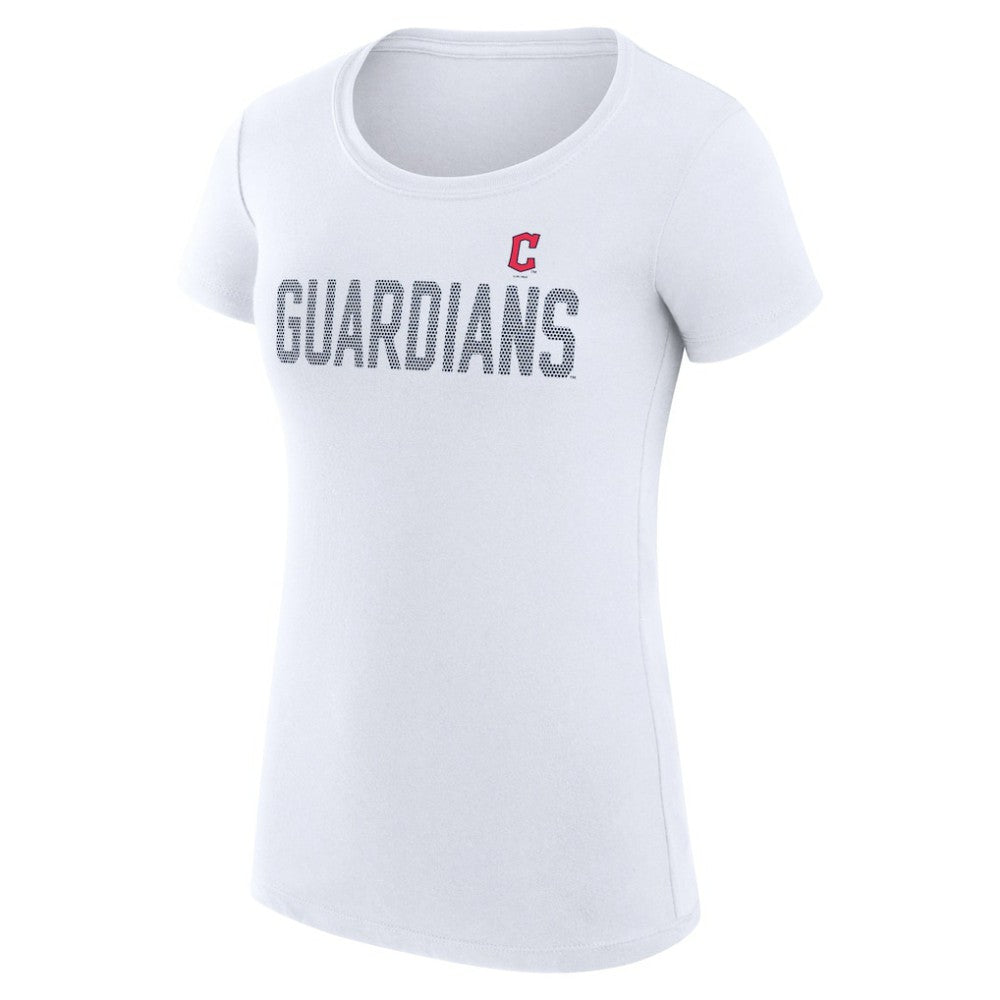 Cleveland Guardians G-III 4Her by Carl Banks Women's Super-Slim Fit Lightweight Dot Print T-Shirt On Sale