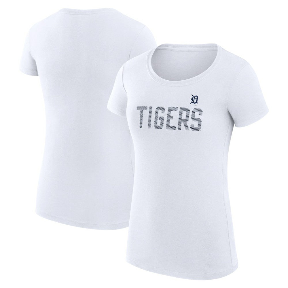 Detroit Tigers G-III 4Her by Carl Banks Women's Super-Slim Fit Lightweight Dot Print T-Shirt On Sale